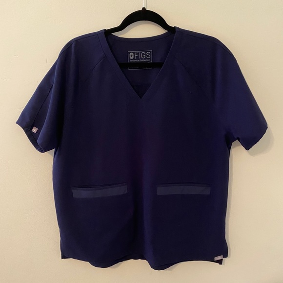 FIGS Delmas Top Large Navy - Picture 2 of 4